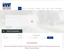 Tablet Screenshot of decoinfesa.com.mx